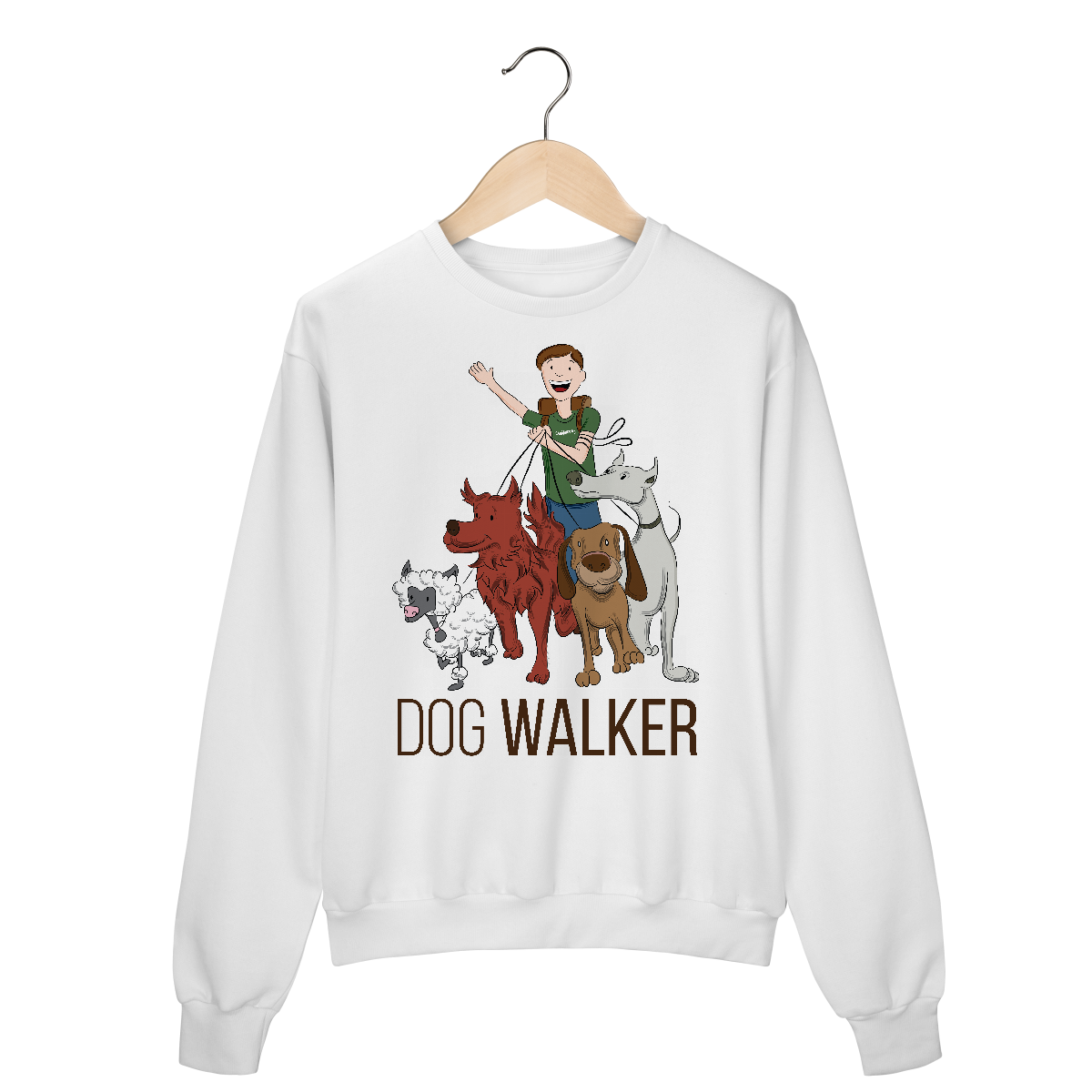 Moletom Blusão Dog Walker - Passeador de Cães