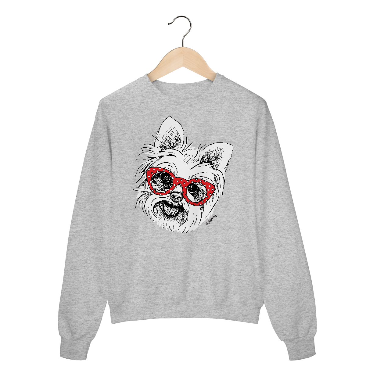 Moletom Blusão Yorkshire de Óculos