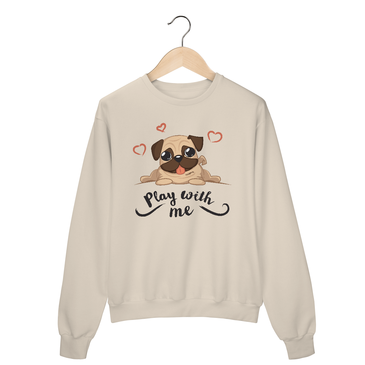 Moletom Blusão Pug Play With Me