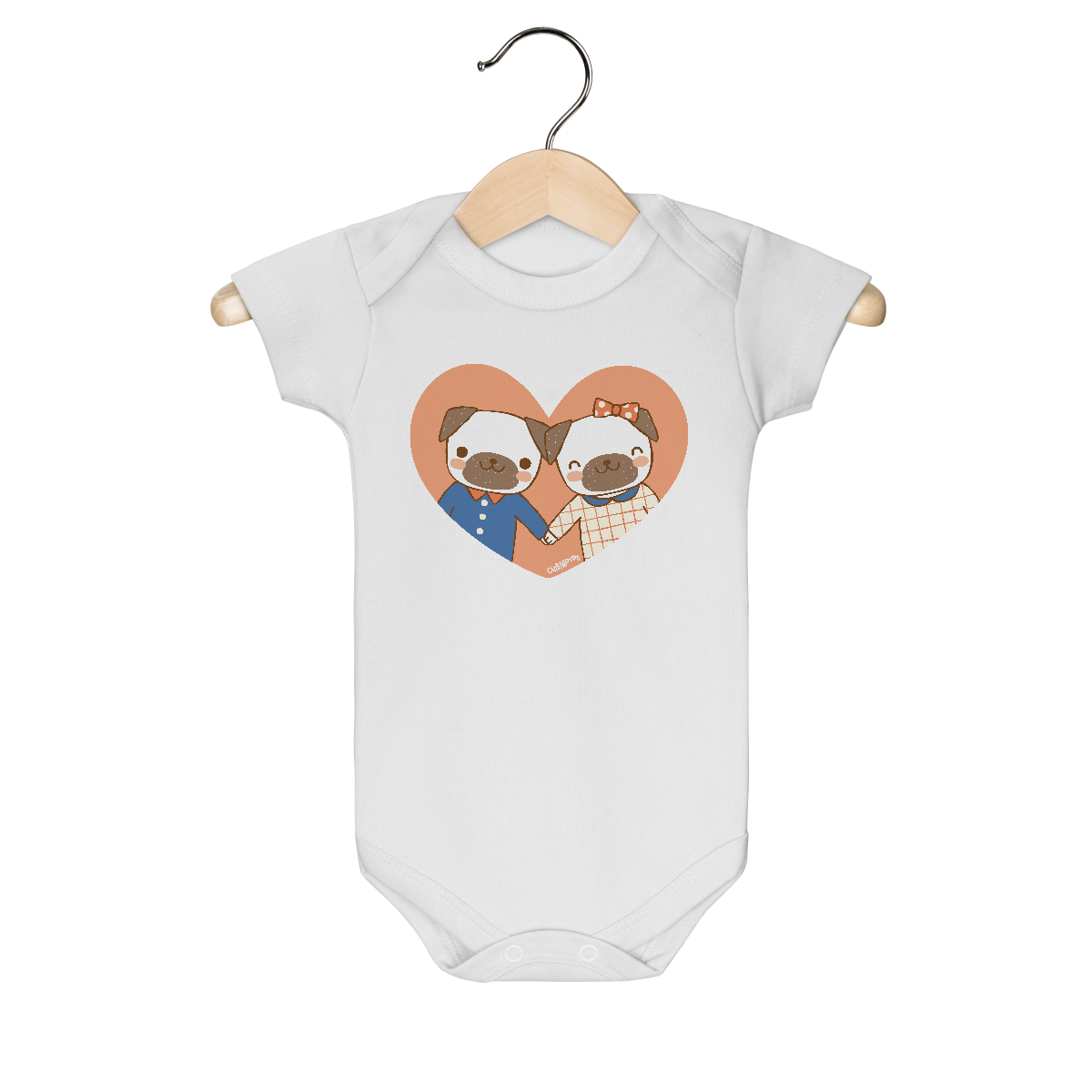 Body Bebê Cachorros Namorados