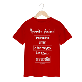 Camiseta Infantil Cachorro Receita Animal