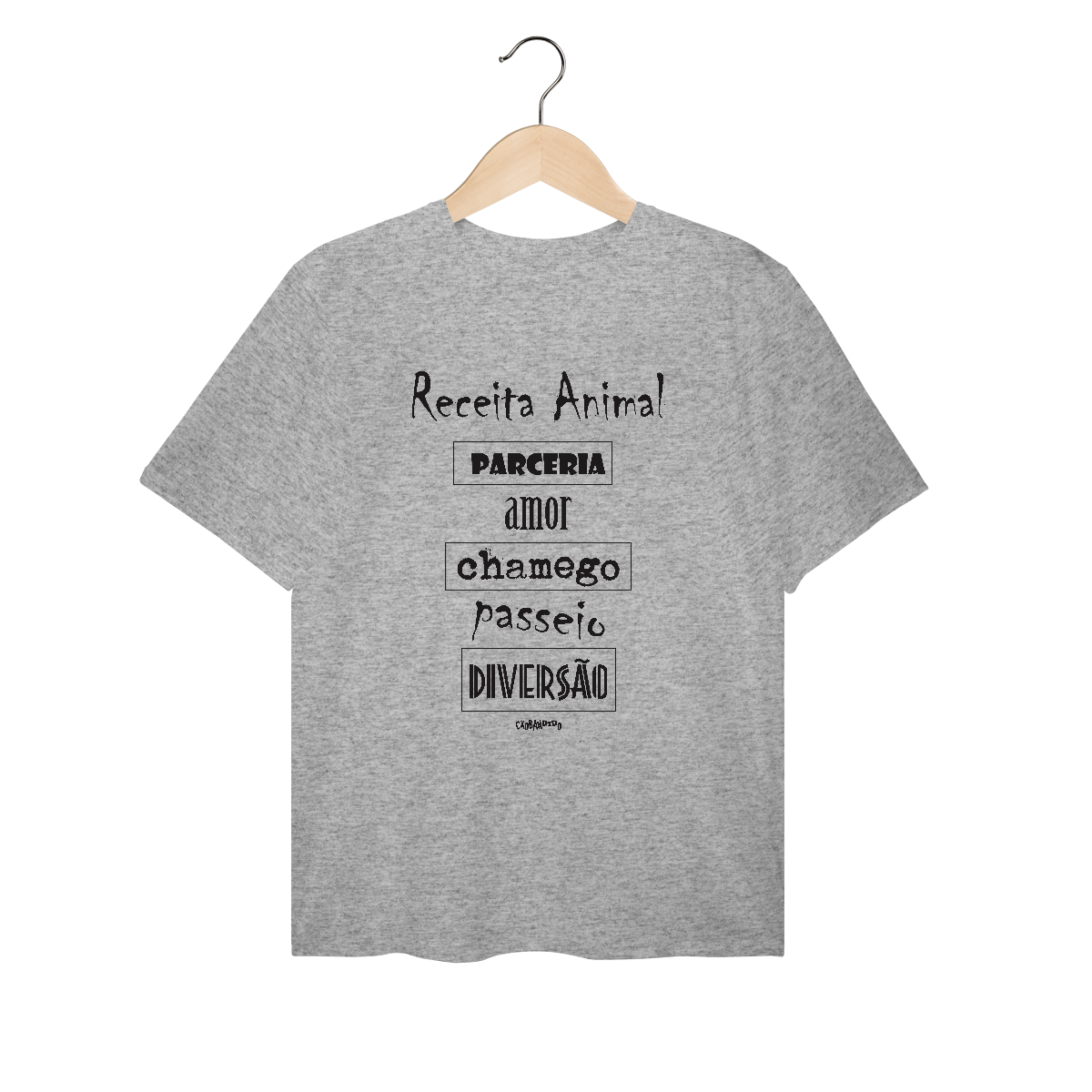 Camiseta Plus Size Cachorro Receita Animal