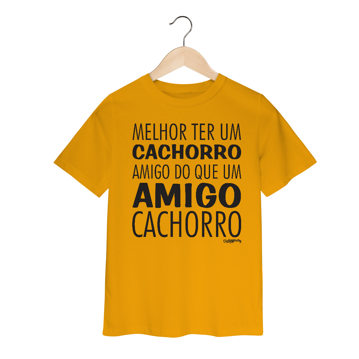 Camiseta Infantil Cachorro Amigo ou Amigo Cachorro