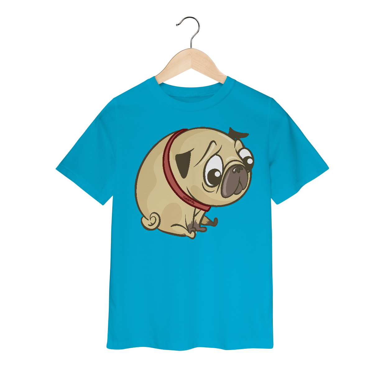 Camiseta Infantil Pug Carente