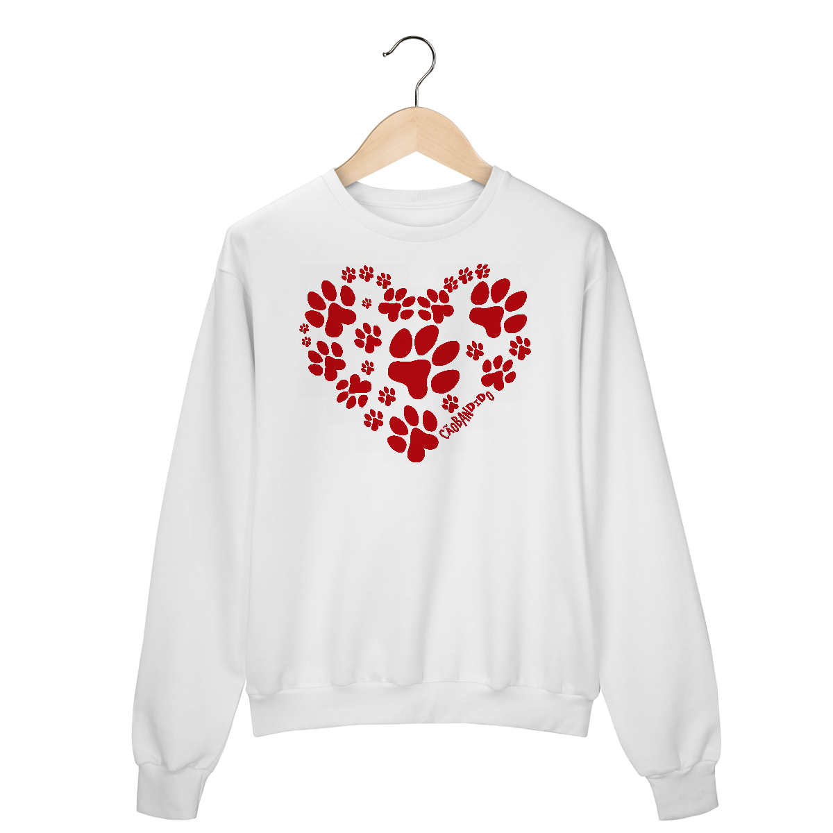 Moletom Blusão Coração - I Love My Dog