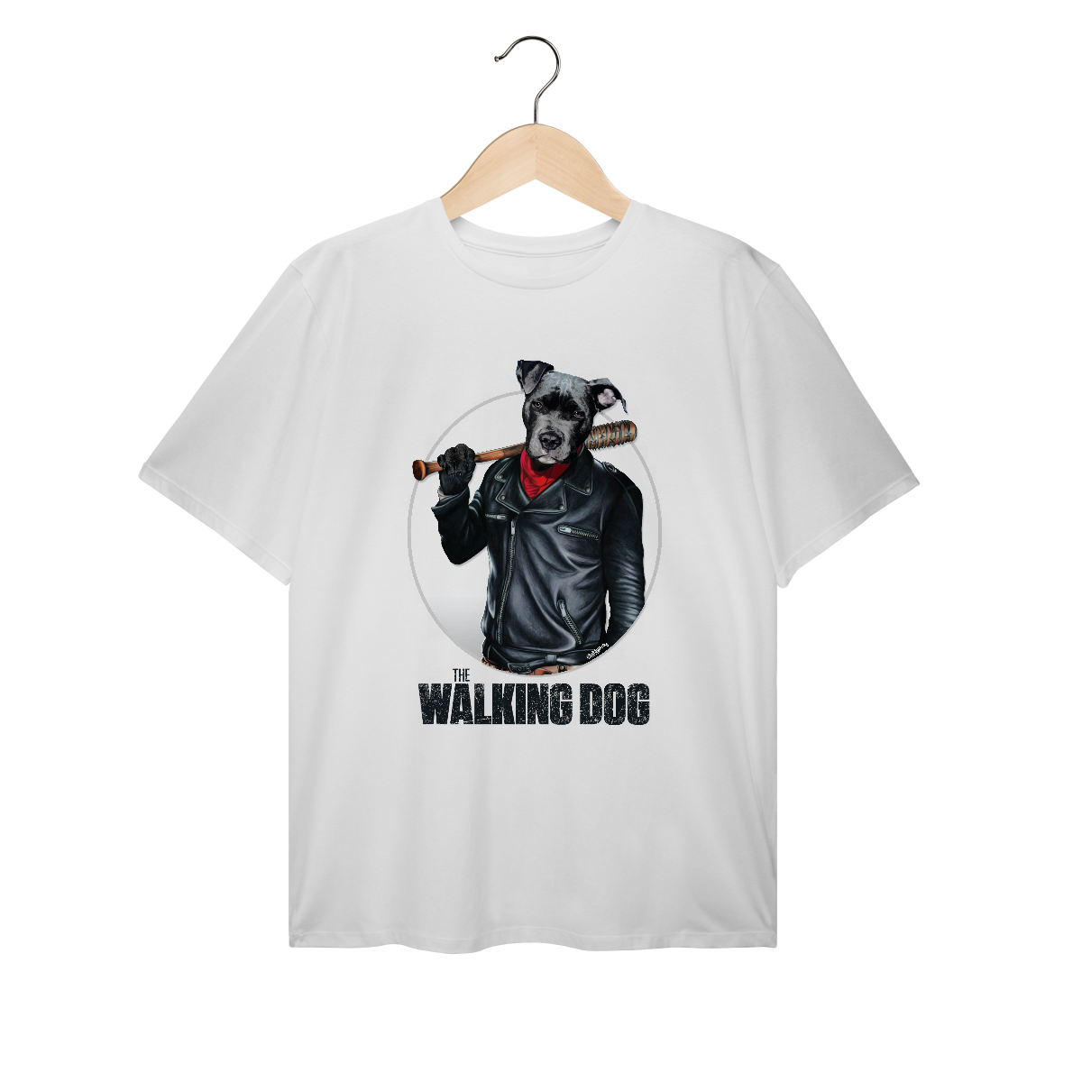 Camiseta Plus Size Cachorro The Walking Dog