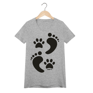 Baby Look Cachorro Pegadas