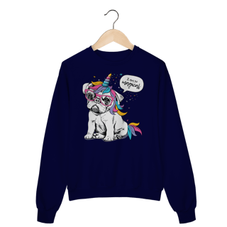 Moletom Blusão Bulldog Francês Unicórnio - I am So Magical