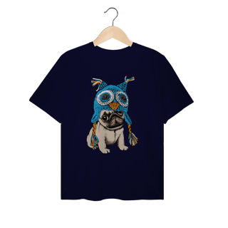Camiseta Plus Size Pug Coruja