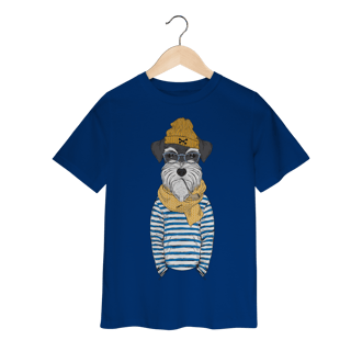 Camiseta Infantil Schnauzer Marinheiro