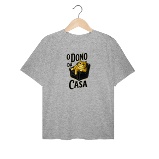 Camiseta Plus Size Gato - O Dono da Casa