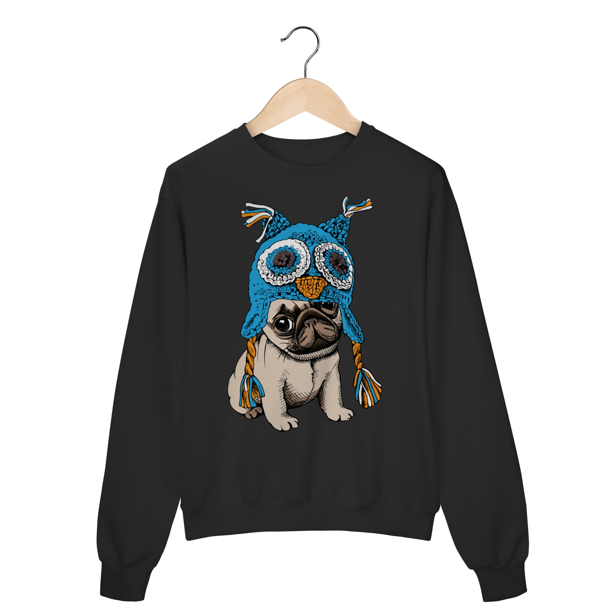 Moletom Blusão Pug Coruja