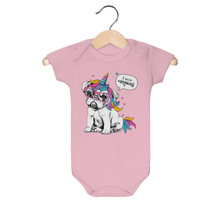 Body Bebê Bulldog Francês Unicórnio - I am So Magical