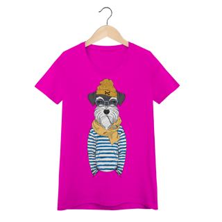 Baby Look Schnauzer Marinheiro