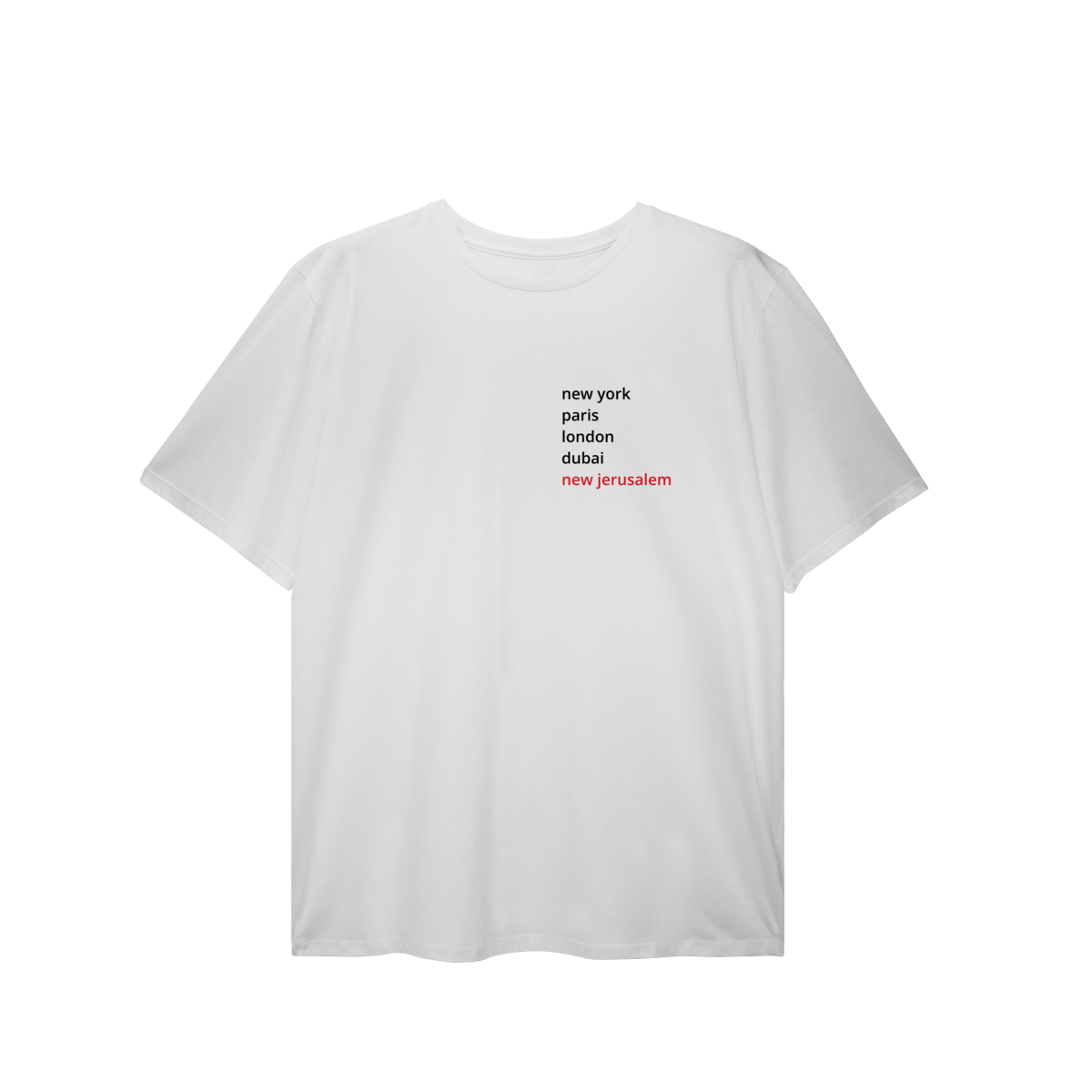 0021PS - Camiseta Plus Size New Jerusalem