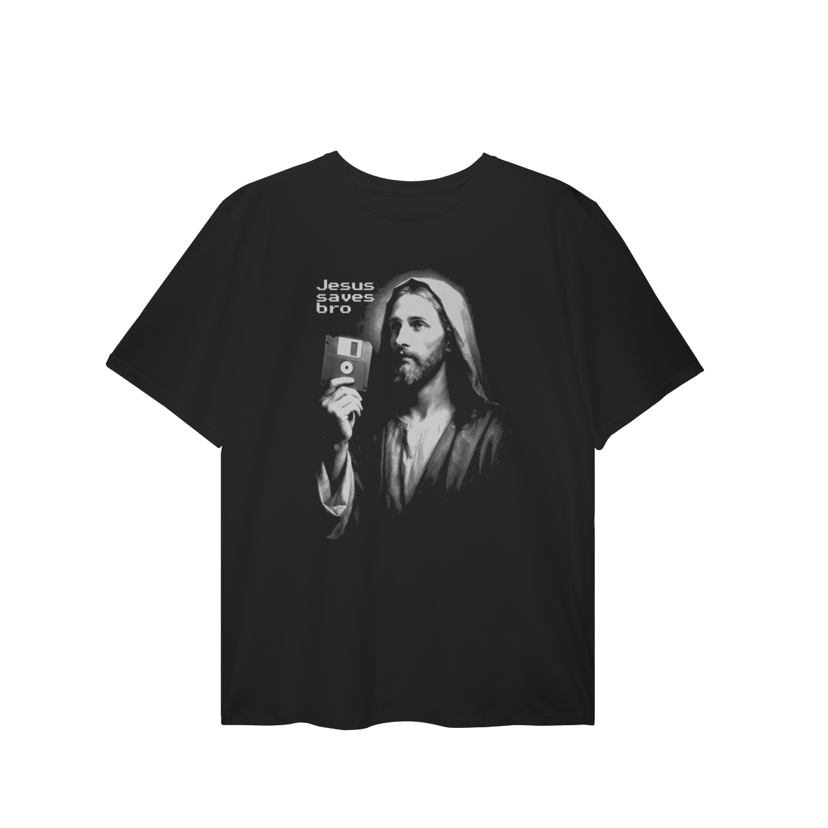 0022PS - Camiseta Plus Size Jesus Saves Bro