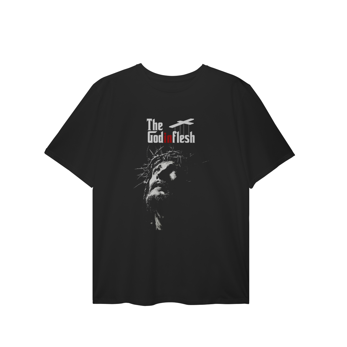 0054PS - Camiseta Plus Size The God in Flesh