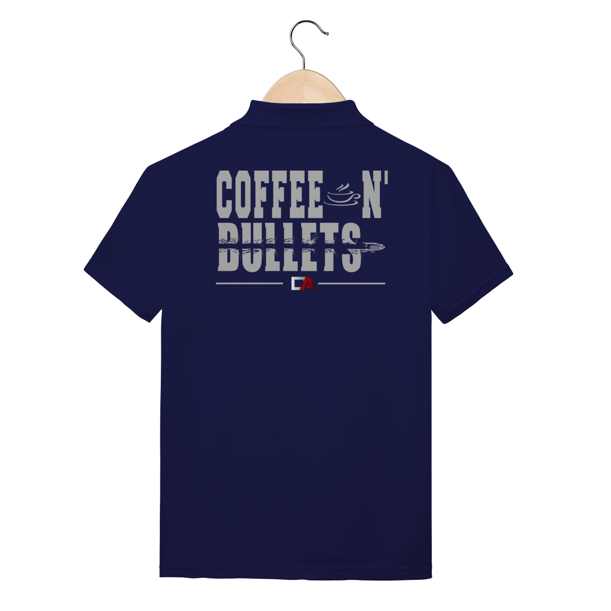 Nome do produto: Camisa Polo Coffee Diário do Atirador