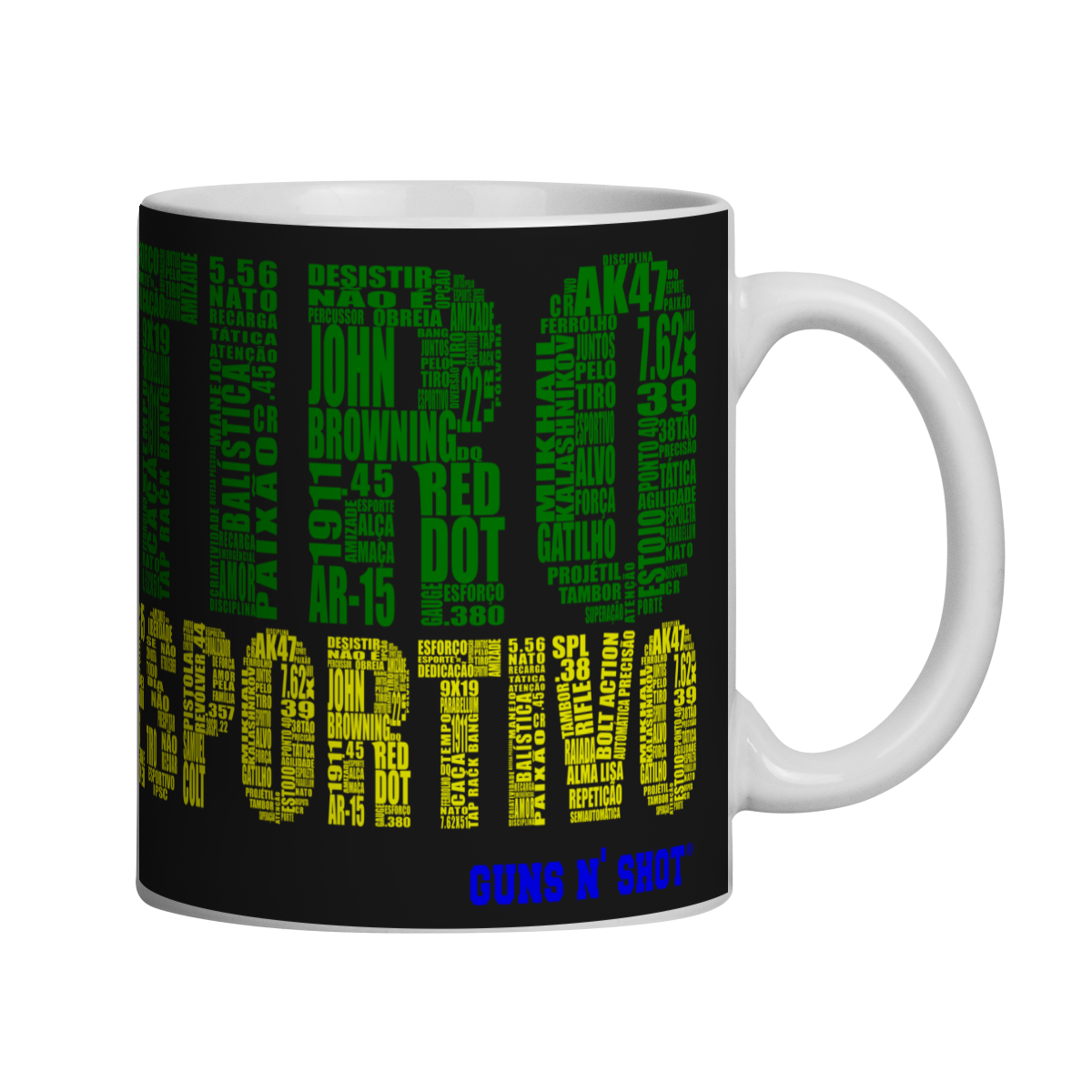 Caneca Quebra Cabeça Guns N' Shot CAC