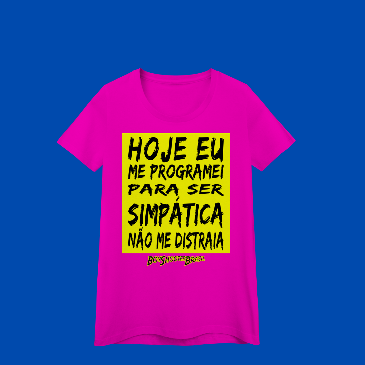 Não me distraia mulher BoyShooterBrasil Baby look