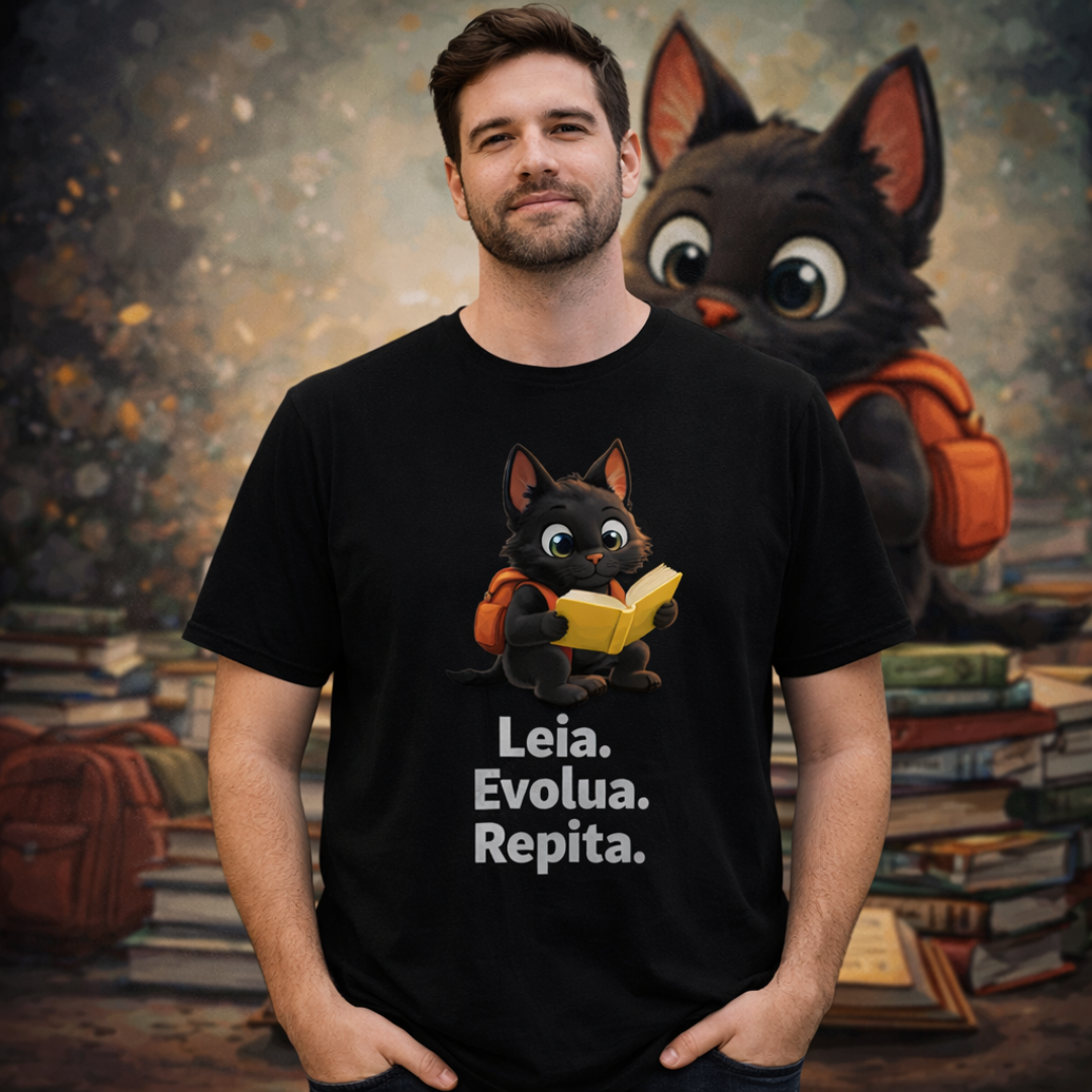 Camiseta Pedro Leia, Evolua e Repita