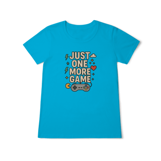 Camiseta - Just One More Game 9Feminina)