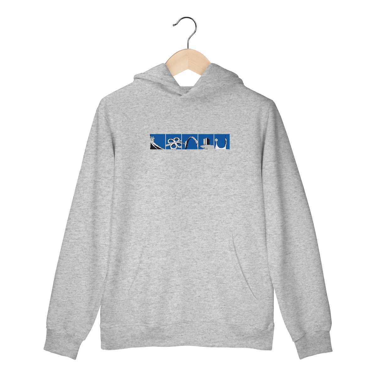 Moletom canguru ícones Brasília