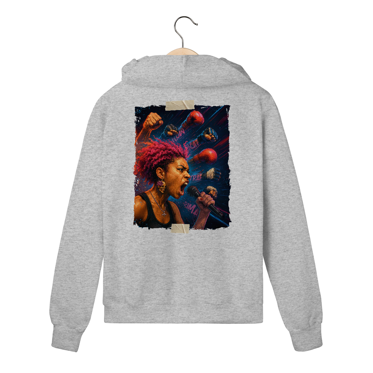 Moletom com zíper punchline - capivara