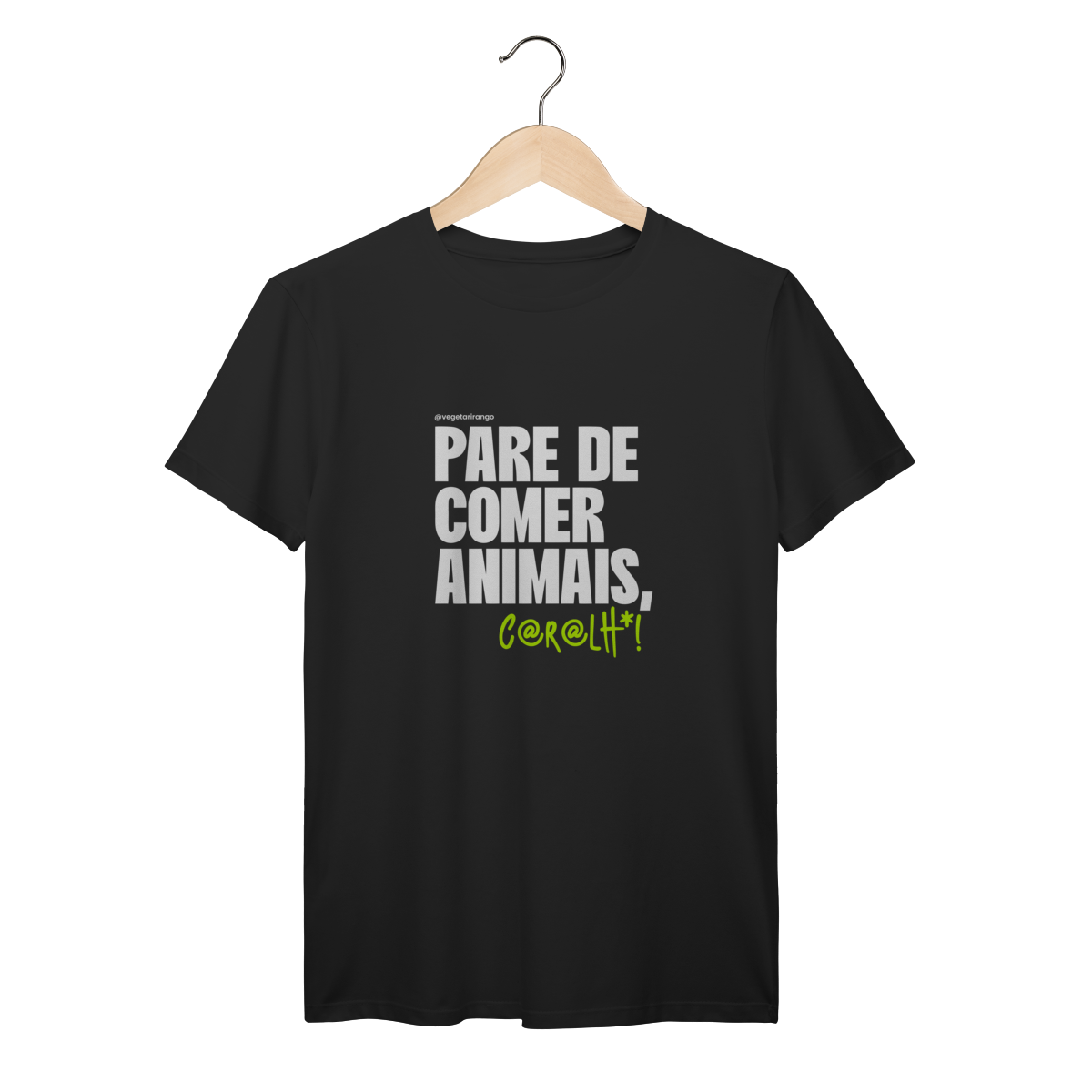 Camiseta Pare de comer animais [Apoio ao Vegetarirango]