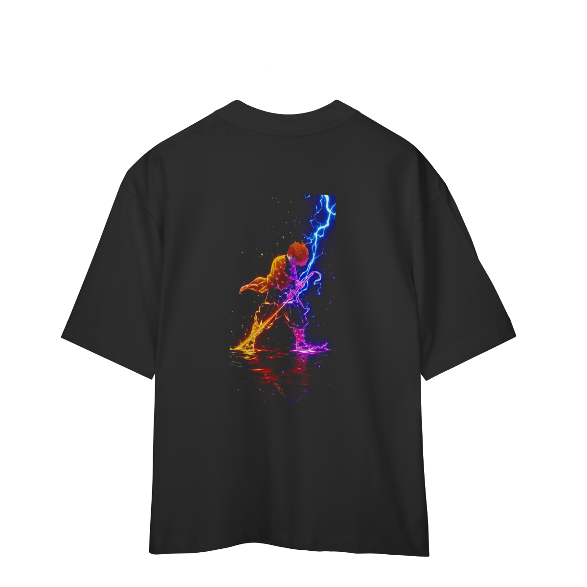 Nome do produto: T-shirt Oversized Zenitsu Kimetsu no Yaiba