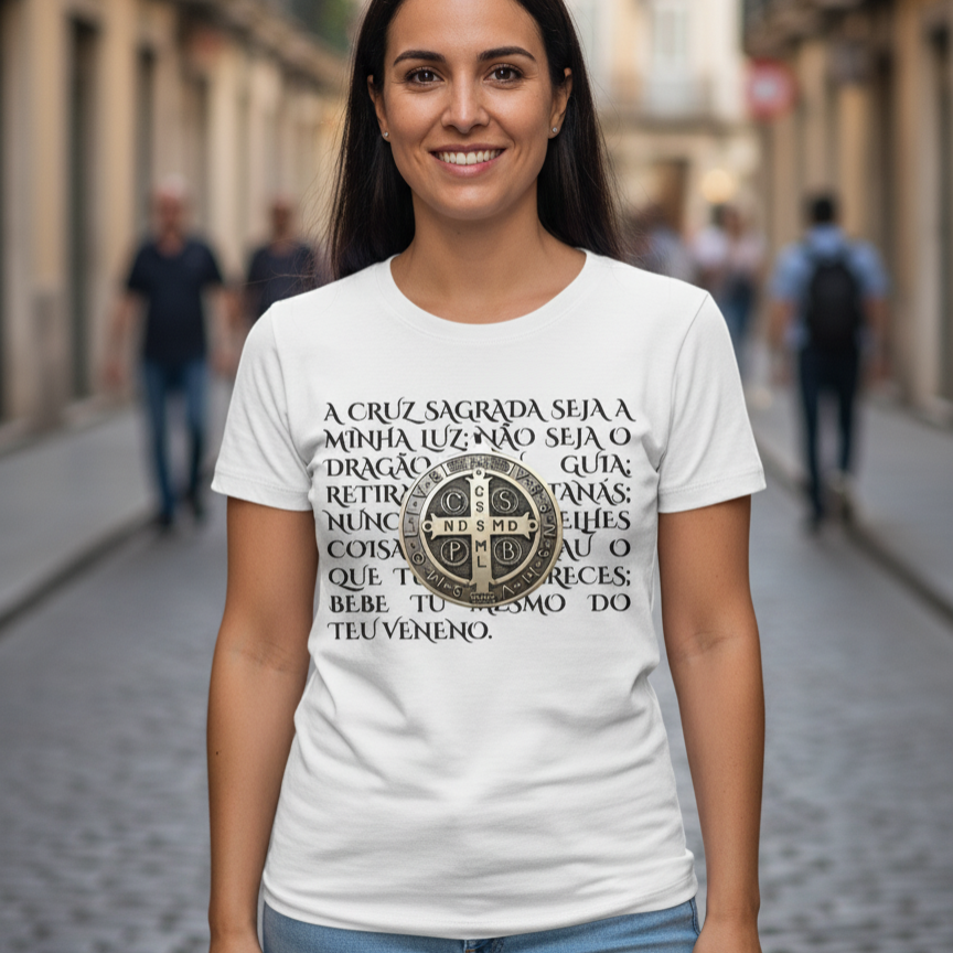 Medalha de São Bento - Baby Look