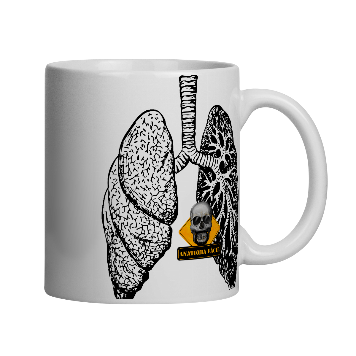 Nome do produto: Caneca Pulmões esquerdo