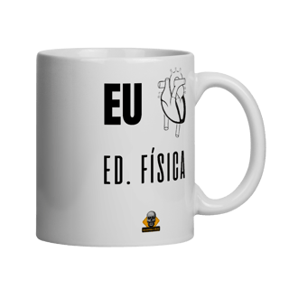 Caneca Eu <3 Ed. Física esquerdo