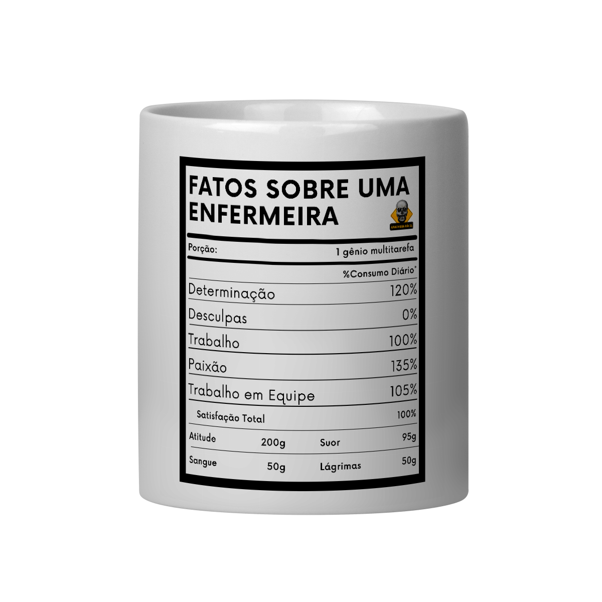 Nome do produto: Caneca Fatos Enfermeira