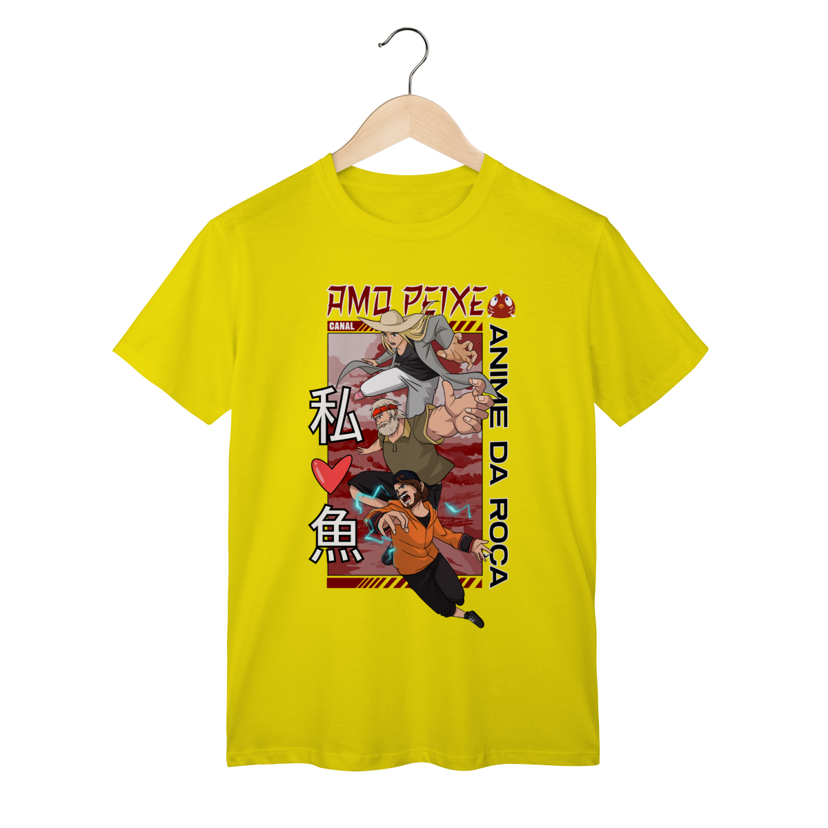 Camiseta Classic, Canal Amo Peix Arte feita por um artista humano 