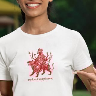Camiseta de Yoga – Durga Navaratri Shakti Baby Long
