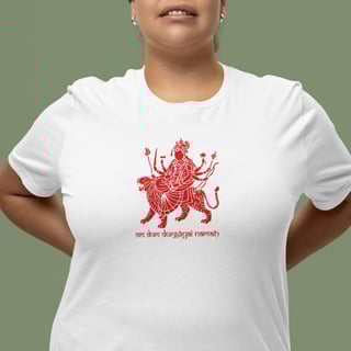 Camiseta de Yoga – Durga Navaratri Shakti Plus Size