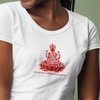 Camiseta de Yoga – Lakshmi Shakti Prosperidade Divina Baby Long