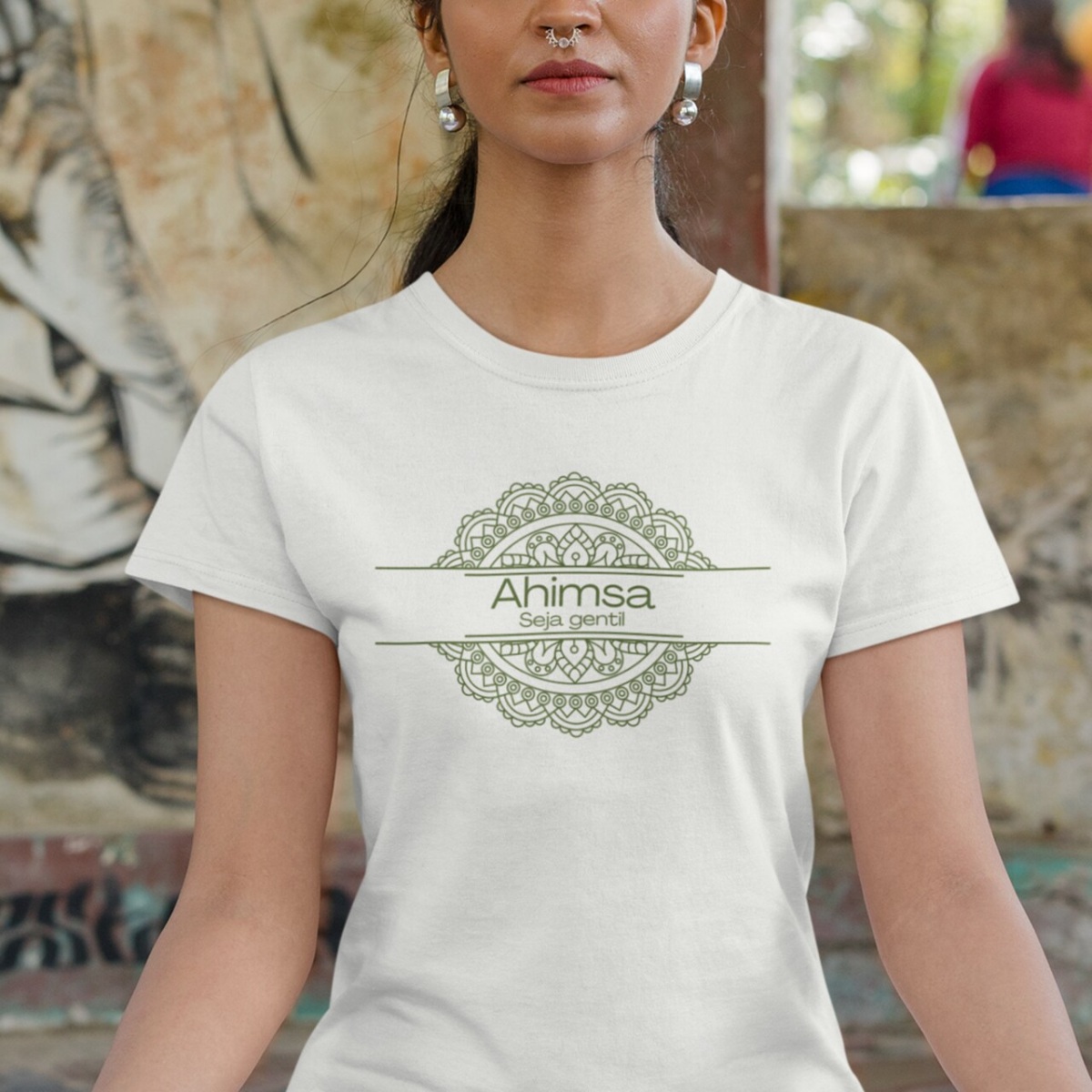 Camiseta Yoga Babylong Ahimsa – Seja Gentil