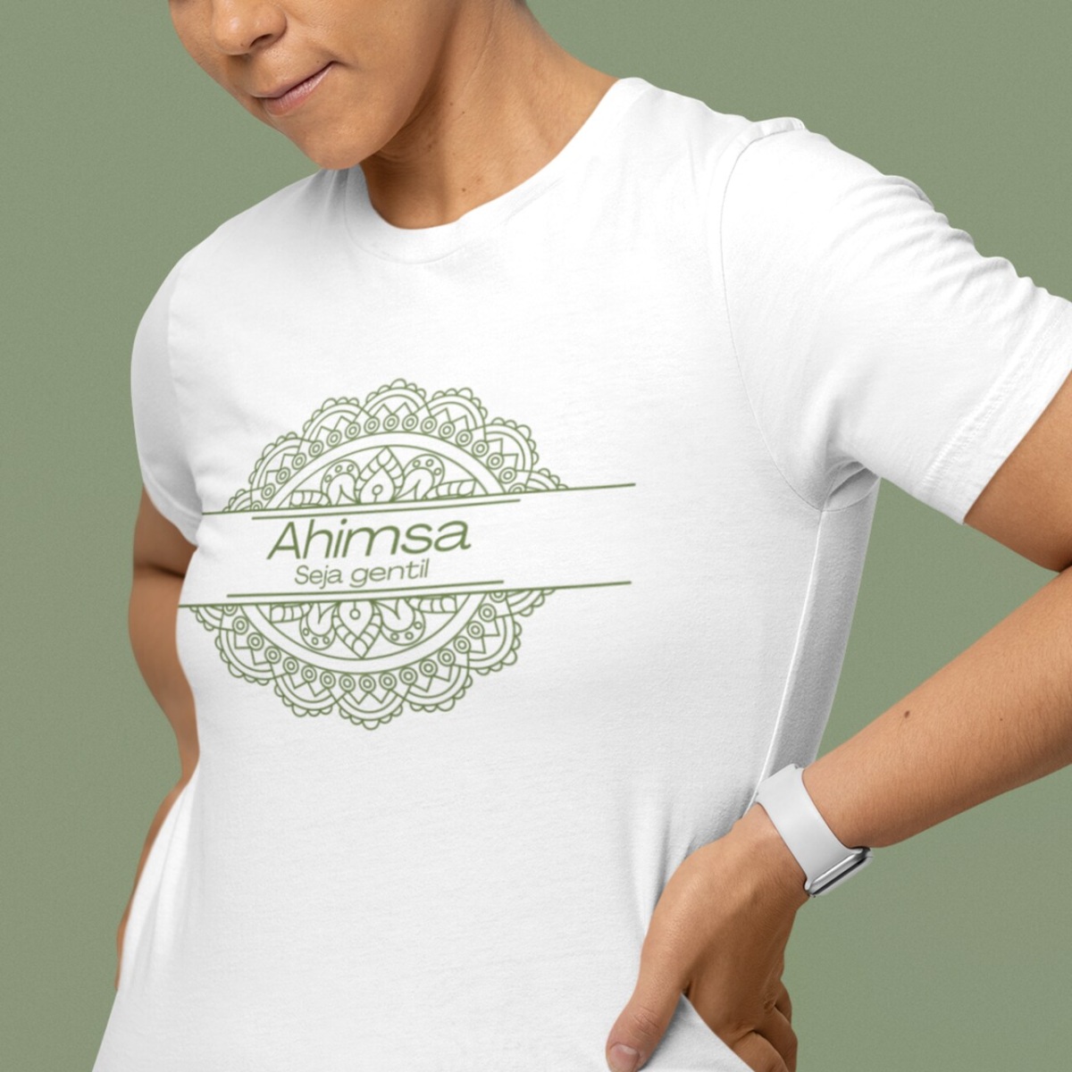 Camiseta Yoga Plus Size Ahimsa – Seja Gentil