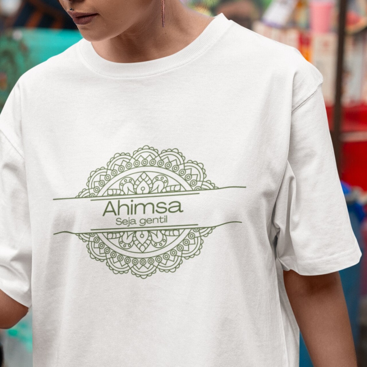 Camiseta Yoga Oversized Ahimsa – Seja Gentil
