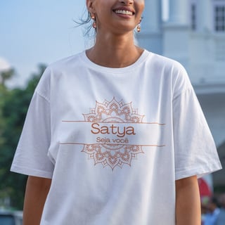 Camiseta Yoga Oversized Satya – Viva Sua Verdade