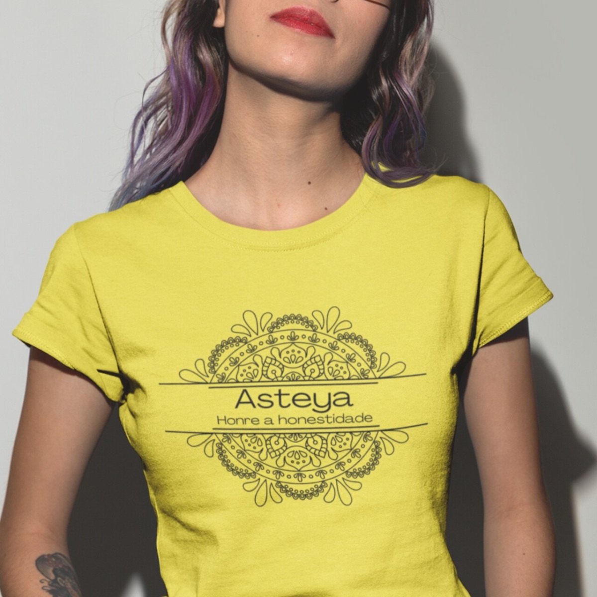 Camiseta Yoga Babylong Asteya – Viva com Integridade