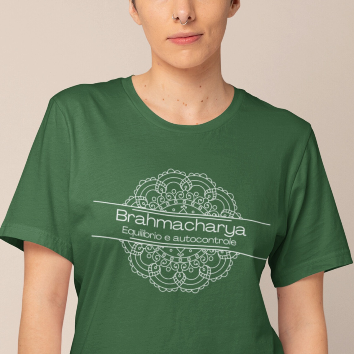 Camiseta Yoga Tradicional Brahmacharya, Foque no Essencial