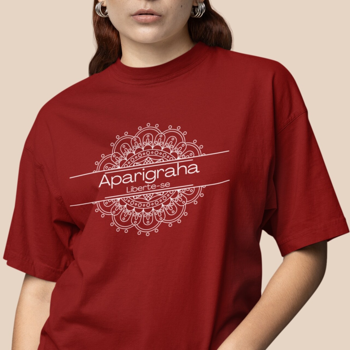 Camiseta Yoga Oversized Aparigraha, Liberte o que Não te Serve