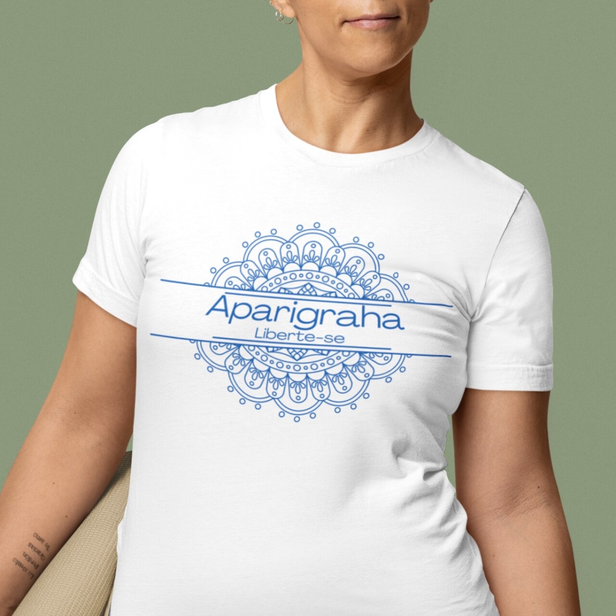 Camiseta Yoga Plus Size Aparigraha, Liberte o que Não te Serve