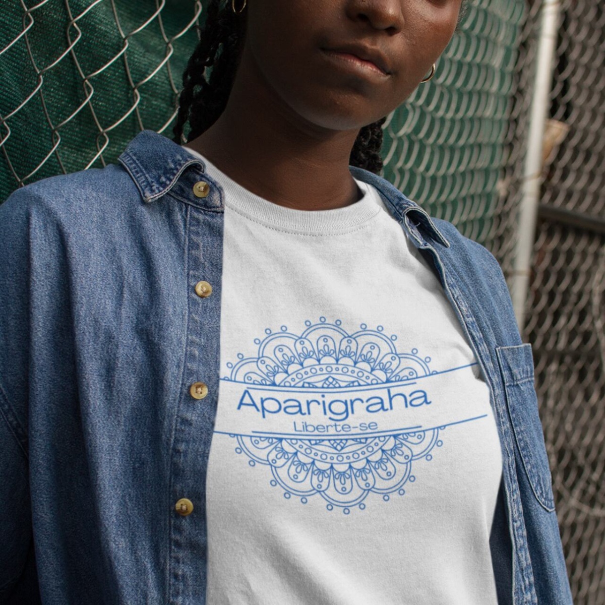 Camiseta Yoga Babylong Algodão Pima Aparigraha, Liberte o que Não te Serve