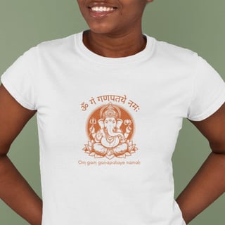 Camiseta Yoga Babylong Sabedoria e Prosperidade de Ganesha – Algodão Pima