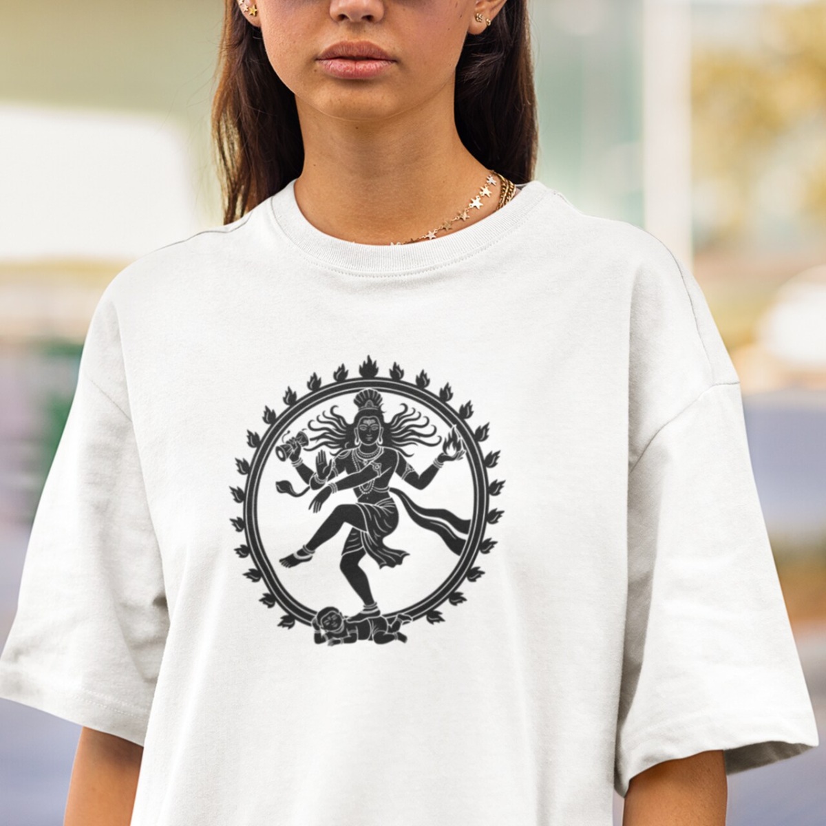 Camiseta Yoga Oversized Shiva Nataraja
