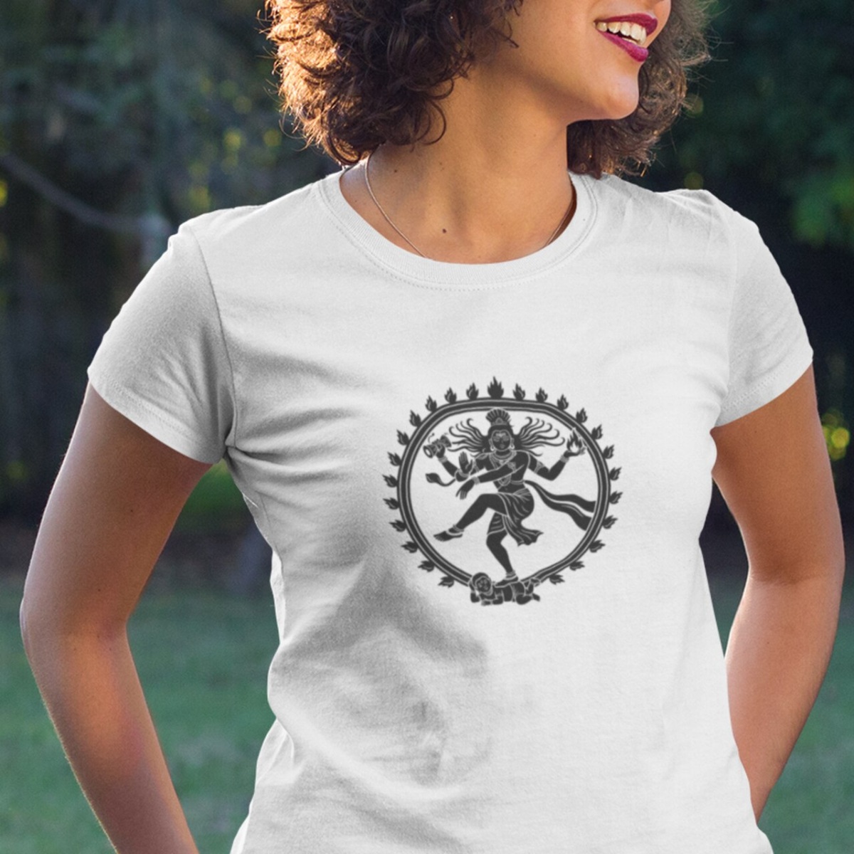 Camiseta Yoga Babylong Algodão Pima Shiva Nataraja